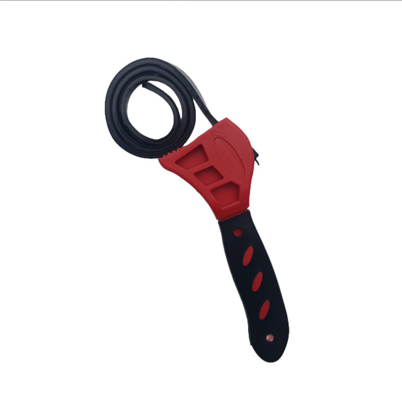 Pipe Wrench Adjustable - Adjustable Rubber Strap Jar Wrench Tool