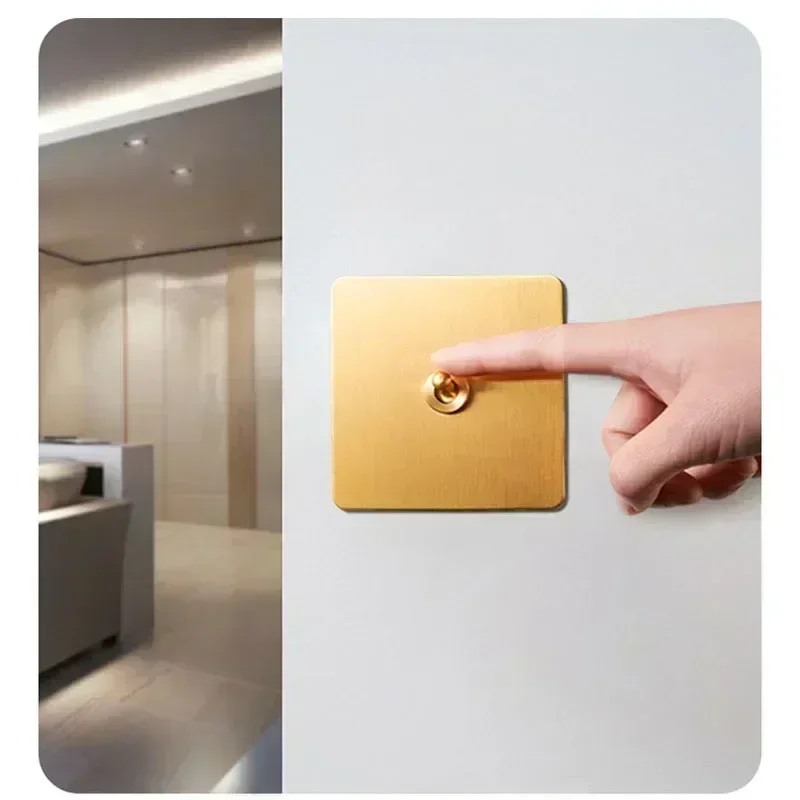 Wall Light Toggle Switch Gold  - Home Improvement Ideas บทวิจารณ์และราคา