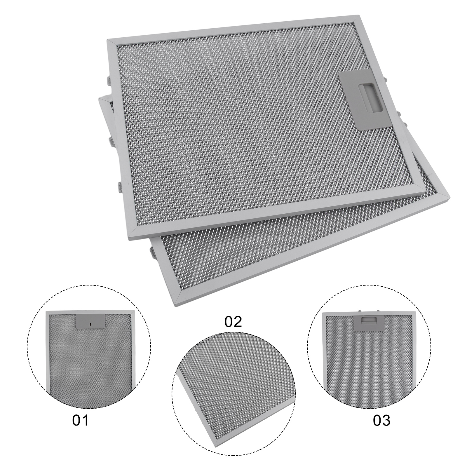 2pcs/set Range Hood Filter Ven - Home Improvement Kitchen Set บทวิจารณ์และราคา