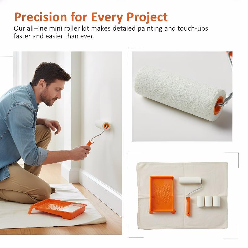 6Pcs Foam Paint Roller Kit 2 I - Home Improvement Ideas บทวิจารณ์และราคา