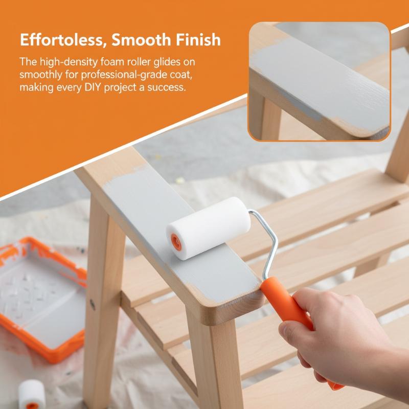 6Pcs Foam Paint Roller Kit 2 I - Home Improvement Ideas บทวิจารณ์และราคา
