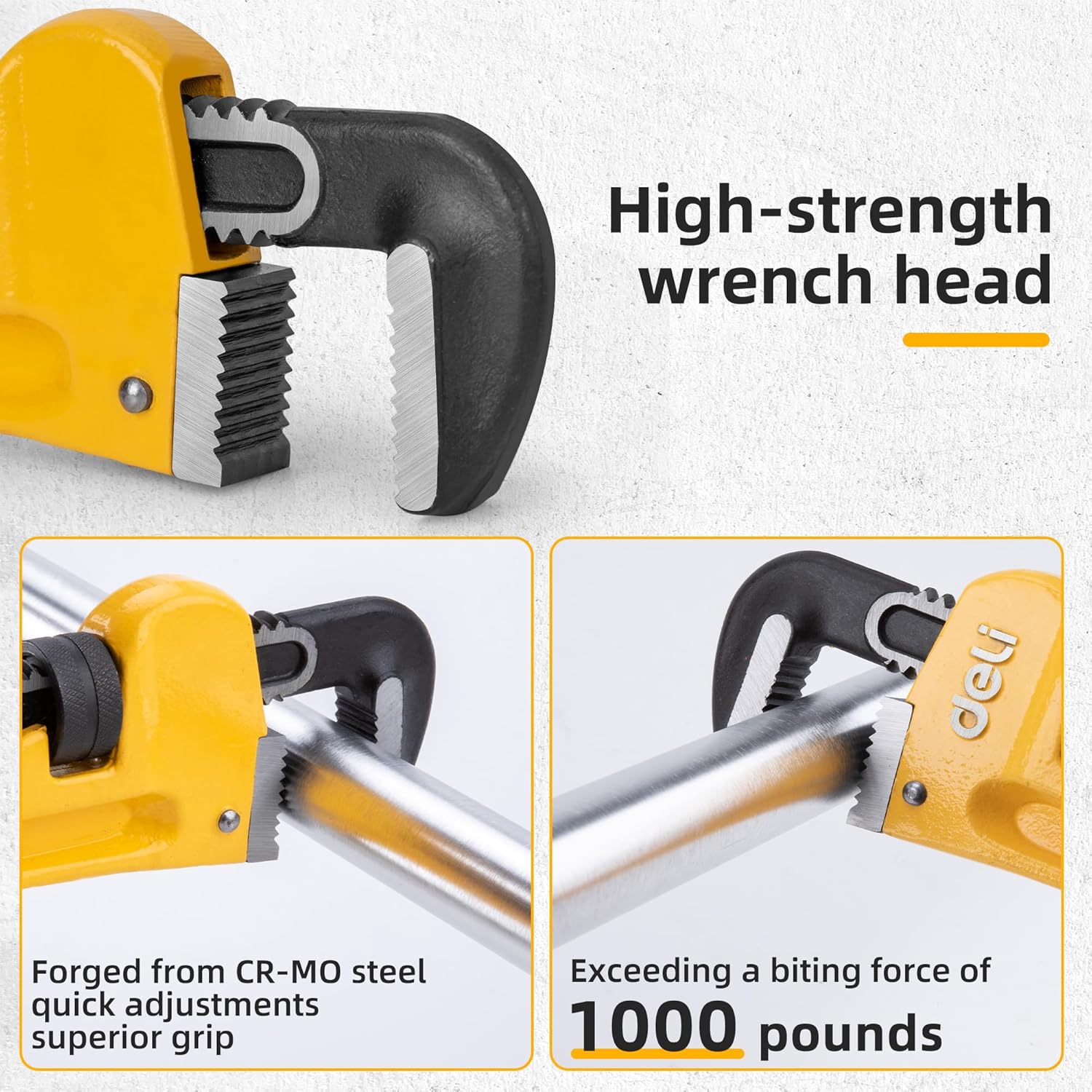 14-Inch Heavy Duty Straight Pi - Pipe Wrench Adjustable บทวิจารณ์และราคา