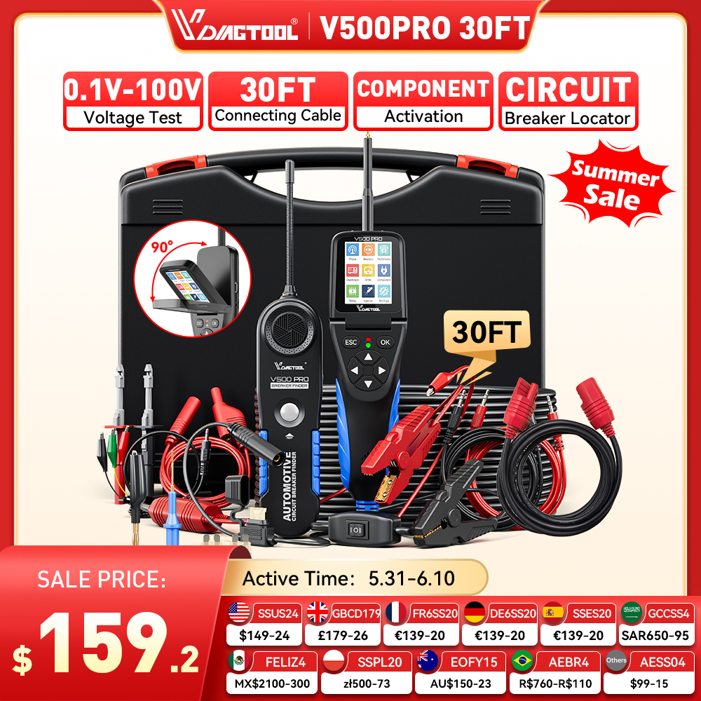 VDIAGTOOL V500PRO 30FT Auto Ci - Circuit Breaker Finder บทวิจารณ์และราคา