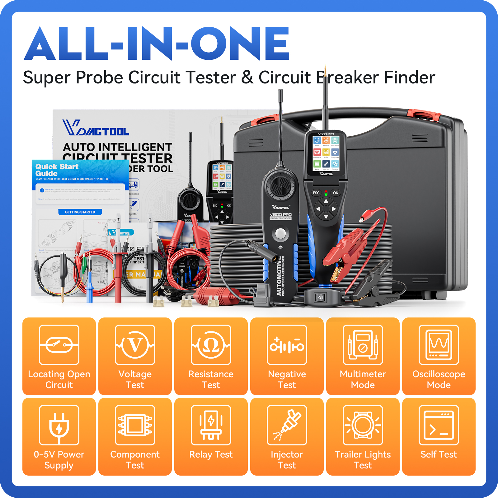 VDIAGTOOL V500PRO 30FT Auto Ci - Circuit Breaker Finder บทวิจารณ์และราคา