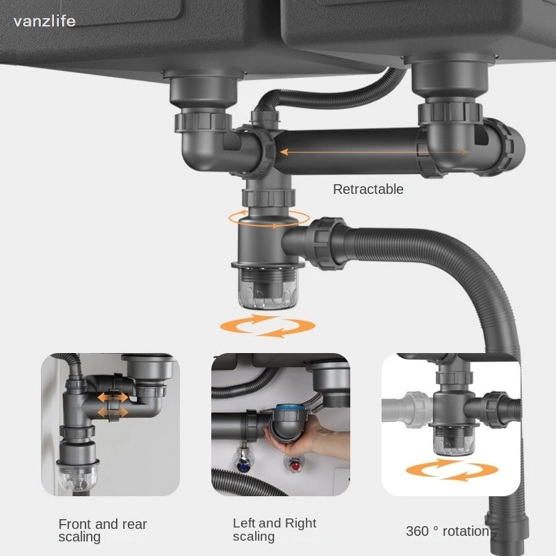 Kitchen Sink Drainer Set Veget - Home Improvement Kitchen Set บทวิจารณ์และราคา