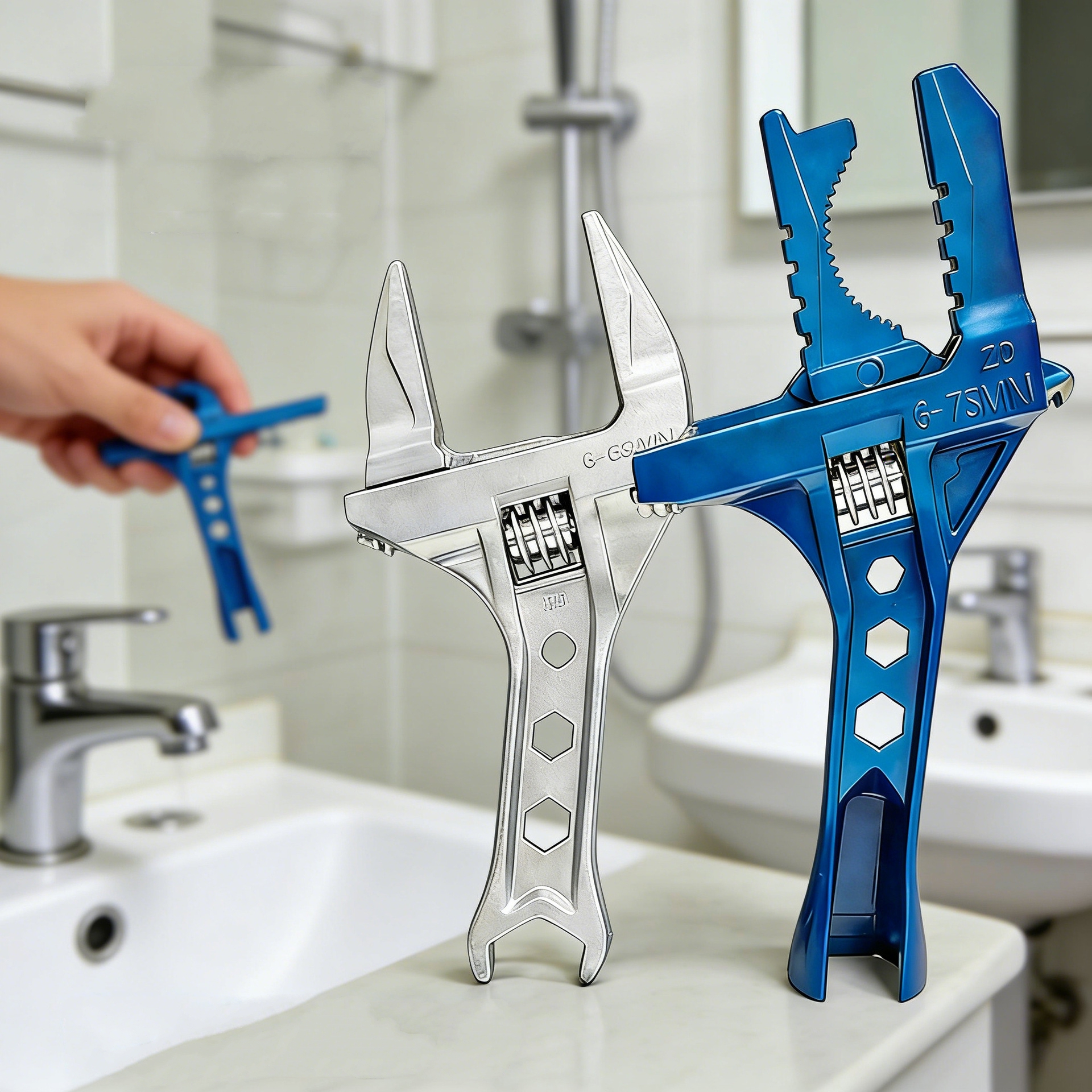 Adjustable 6-68mm / 6-75mm Bat - Pipe Wrench Adjustable บทวิจารณ์และราคา