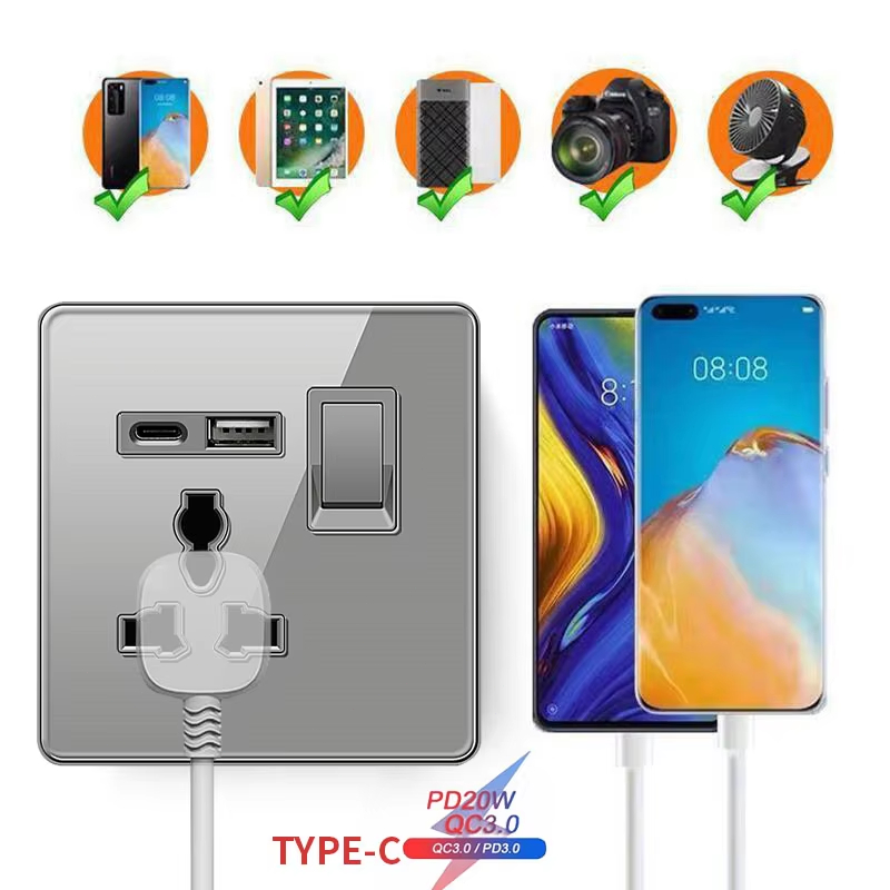 ELEGAN UK Socket Grey 16A/20A/ - Home Improvement Uk บทวิจารณ์และราคา