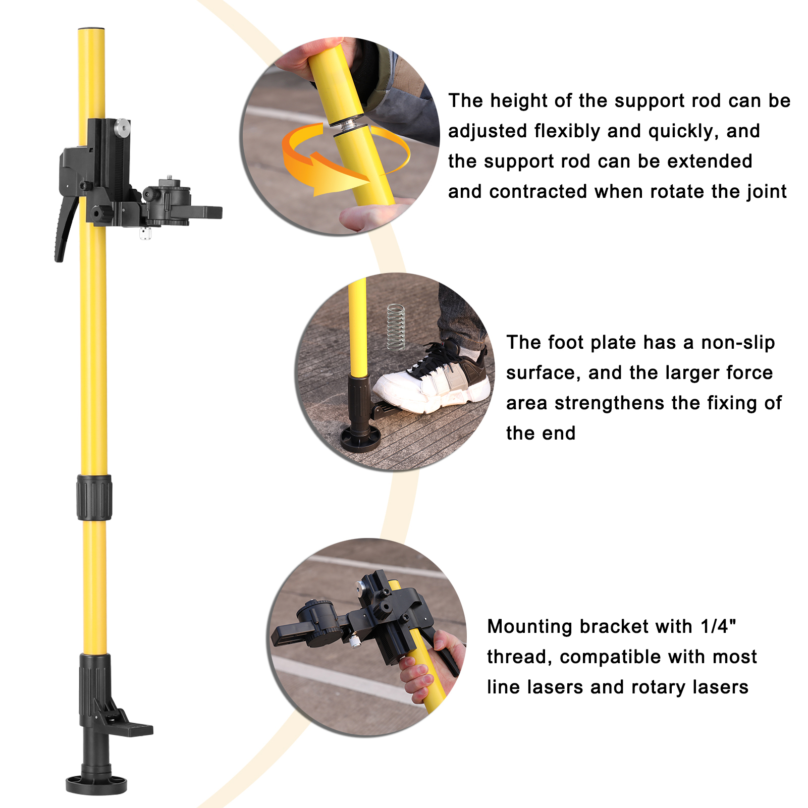 Max 4.2m Height Adjustable Lin - Level Laser Line บทวิจารณ์และราคา