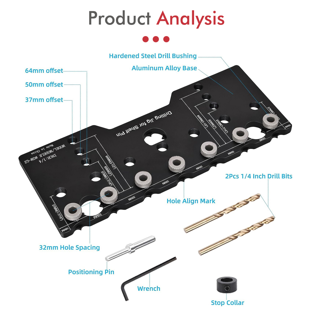 1/4 Inch Shelf Pin Jig, Alumin - Home Improvement Guide บทวิจารณ์และราคา