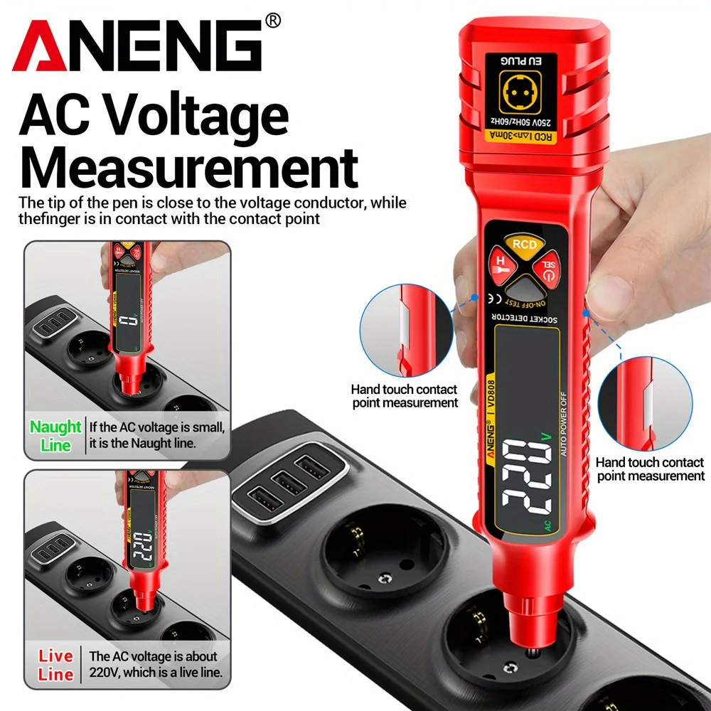 ANENG VD808 Socket Circuit Ana - Circuit Breaker Finder บทวิจารณ์และราคา
