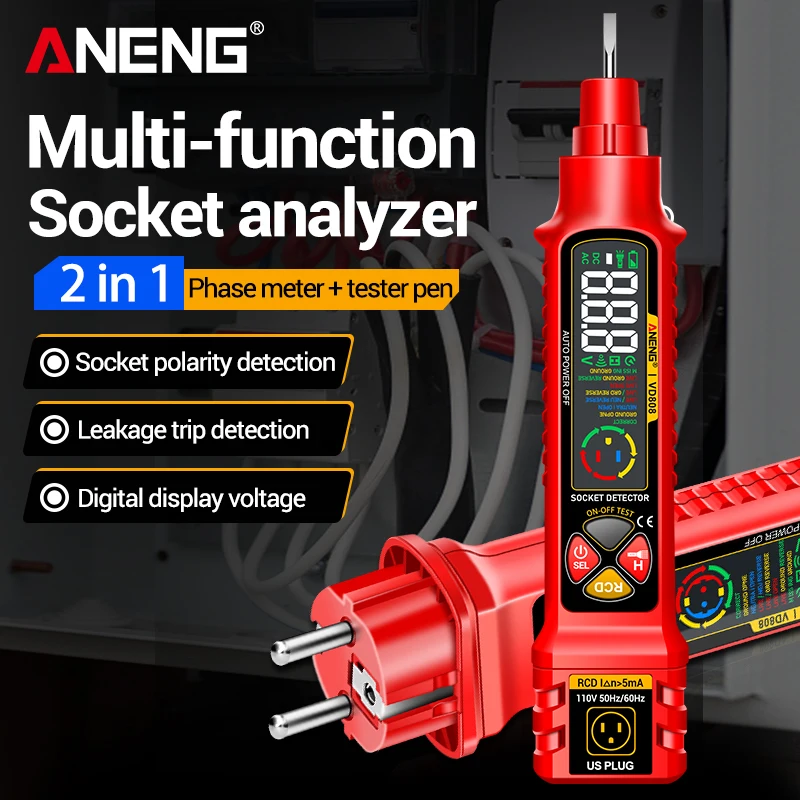 Socket Circuit Tester ANENG VD - Circuit Breaker Finder บทวิจารณ์และราคา