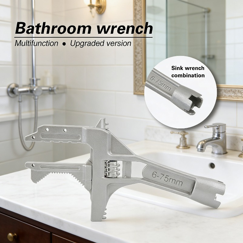 1Pc Large Open 6-75mm Adjustab - Pipe Wrench Adjustable บทวิจารณ์และราคา