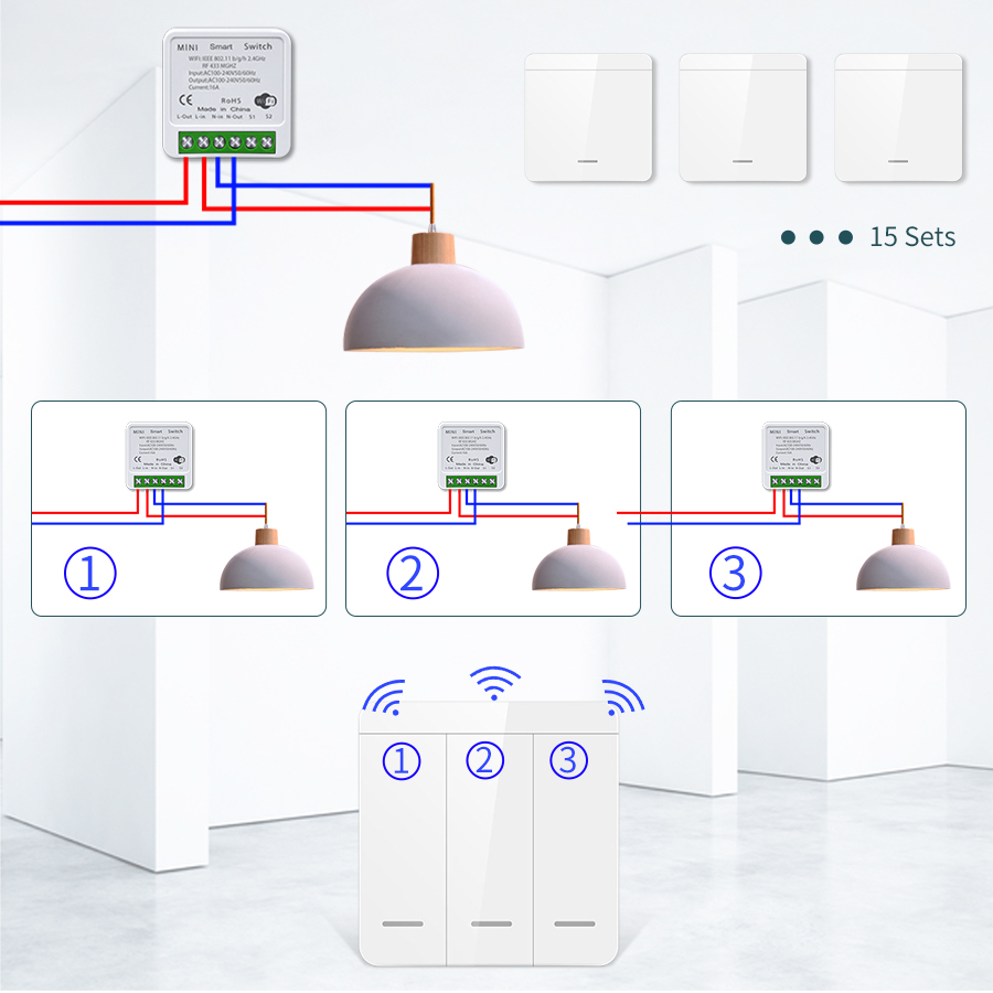 16A Tuya WiFi DIY Smart Switch - Home Improvement Ideas บทวิจารณ์และราคา