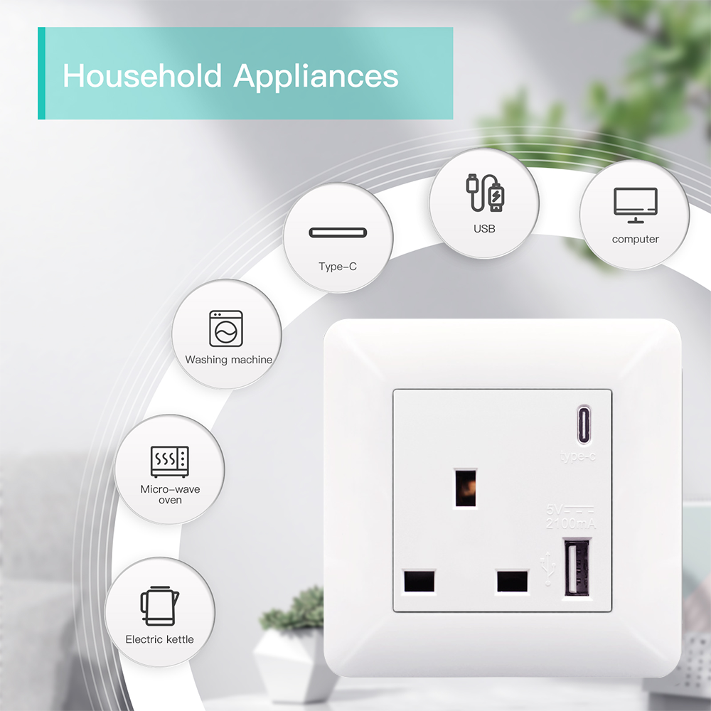 EIOMR UK Wall Switch Socket wi - Home Improvement Uk บทวิจารณ์และราคา