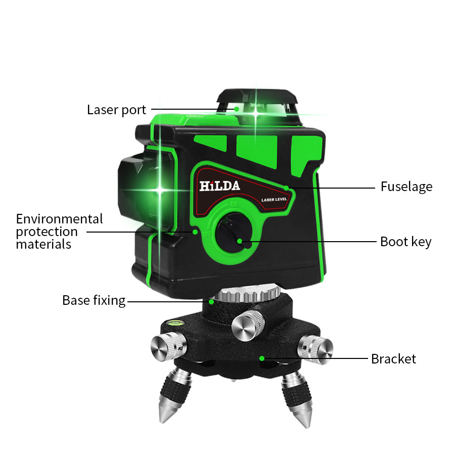 3D Green laser level 12 lines  - Level Laser Line บทวิจารณ์และราคา
