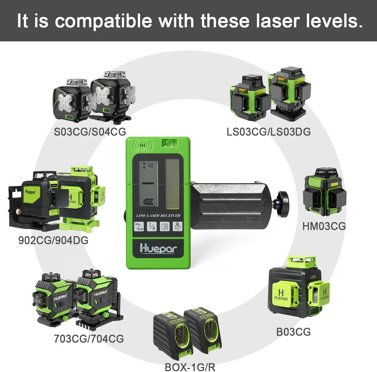 Huepar Laser Receiver LR-5RG f - Level Laser Line บทวิจารณ์และราคา