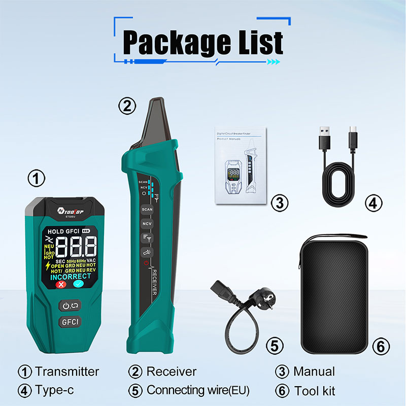 TOOLTOP ET32 Digital Circuit B - Circuit Breaker Finder บทวิจารณ์และราคา